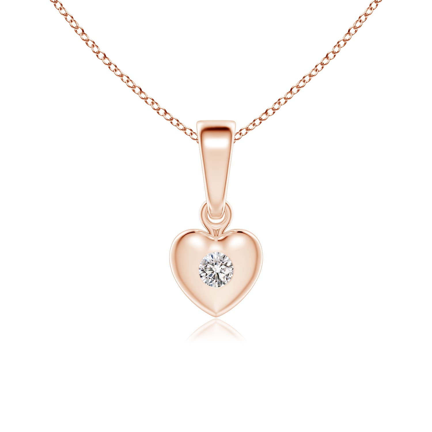 I-J, I1-I2 / 0.02 CT / 14 KT Rose Gold