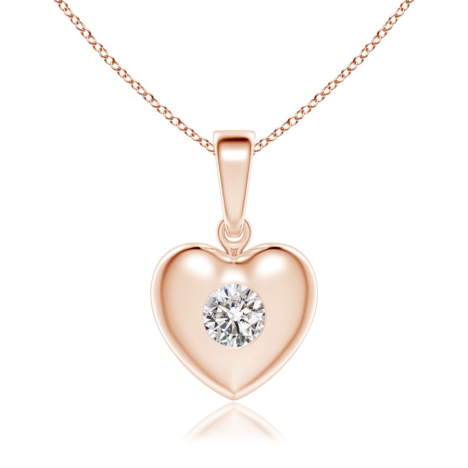 I-J, I1-I2 / 0.09 CT / 14 KT Rose Gold