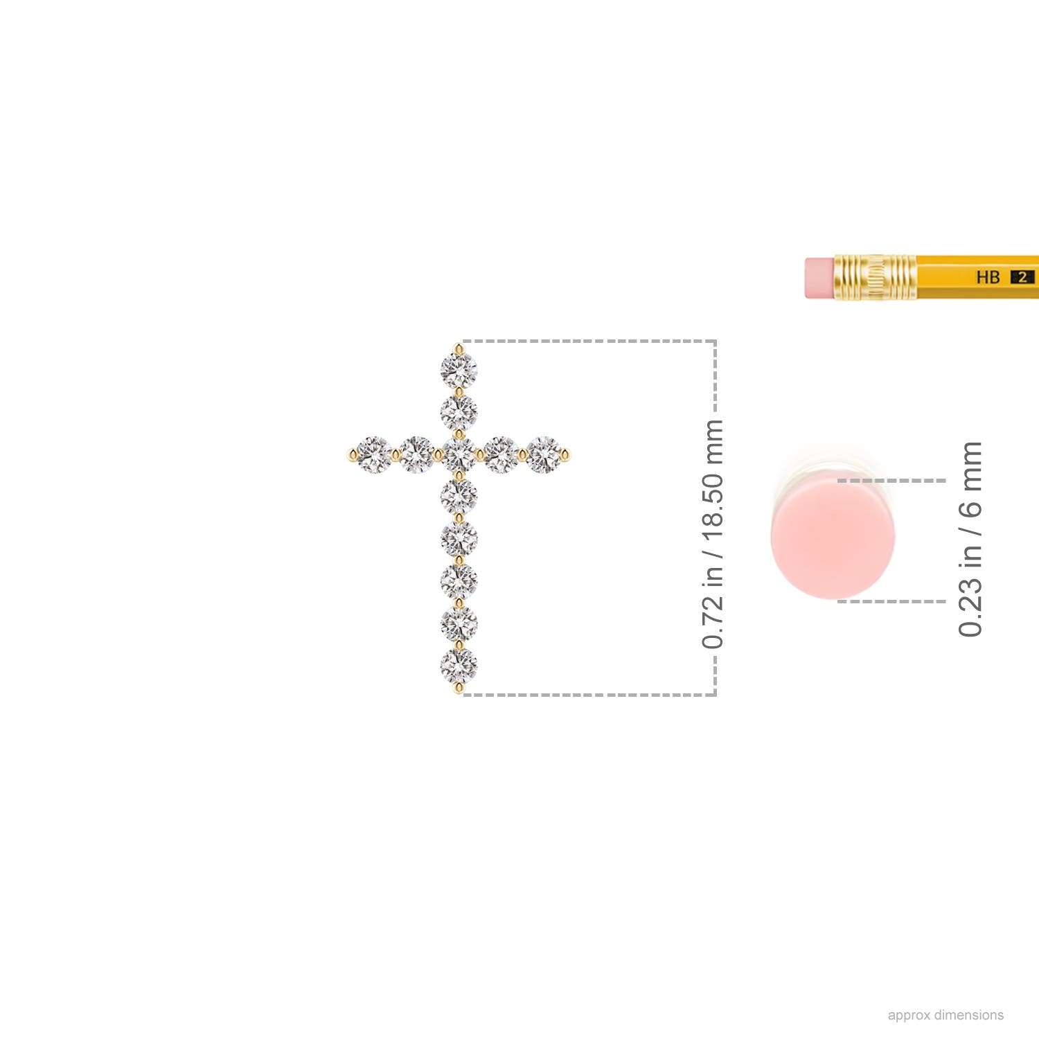 I-J, I1-I2 / 0.25 CT / 14 KT Yellow Gold