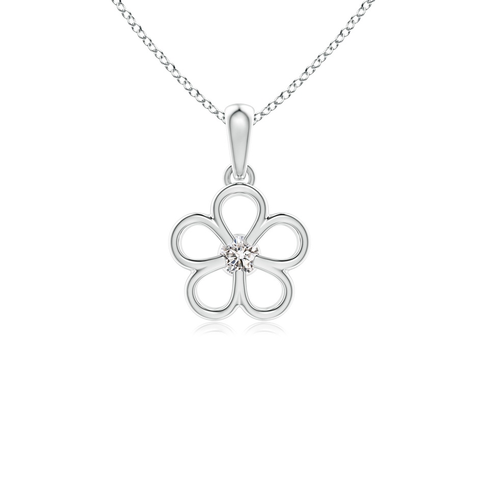 2.5mm IJI1I2 Round Diamond Flower Pendant in P950 Platinum 