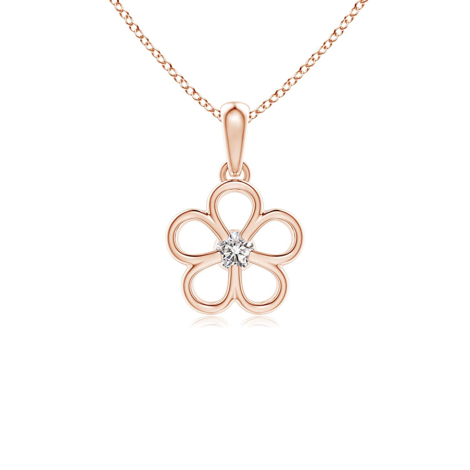 I-J, I1-I2 / 0.07 CT / 14 KT Rose Gold