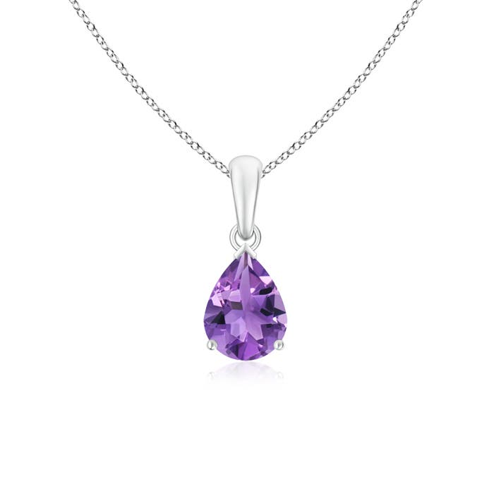 AA - Amethyst / 1 CT / 14 KT White Gold