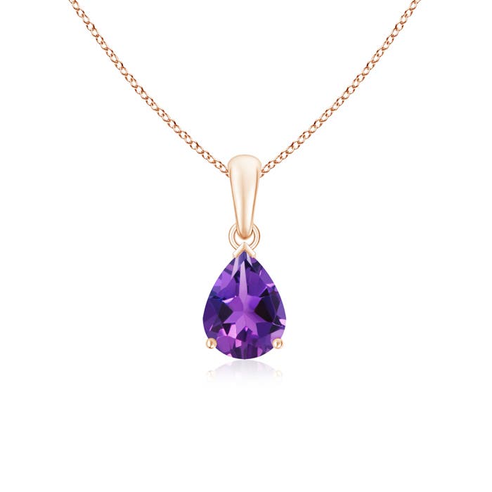 AAAA - Amethyst / 1 CT / 14 KT Rose Gold