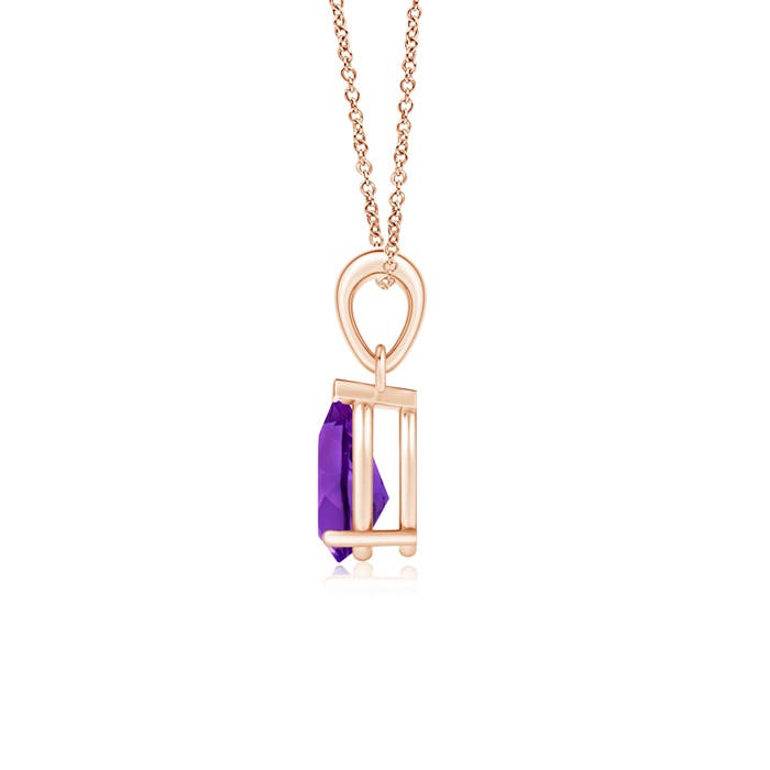 AAAA - Amethyst / 1 CT / 14 KT Rose Gold