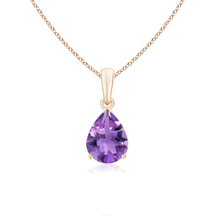 AA - Amethyst / 1.5 CT / 14 KT Rose Gold