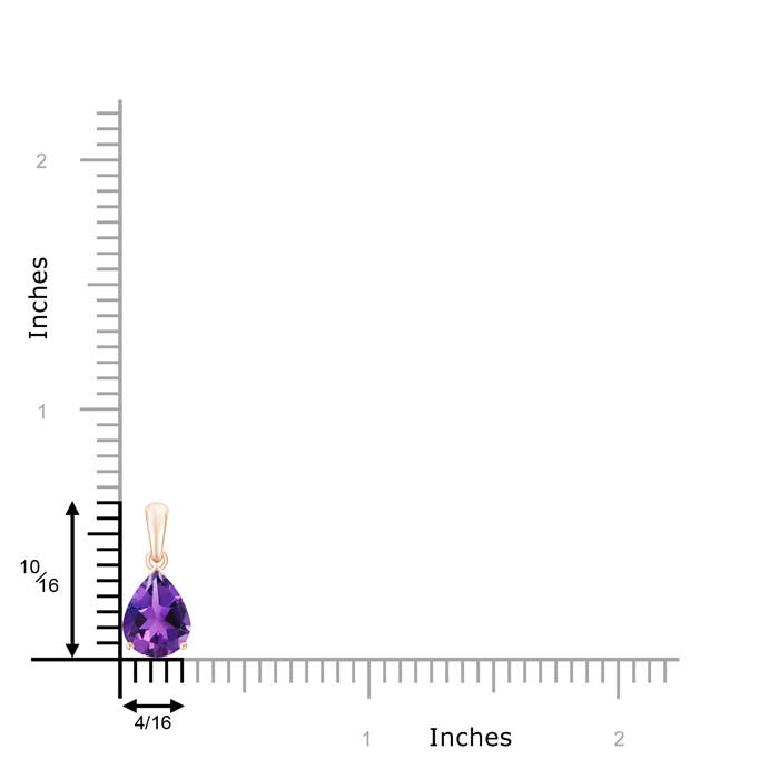 AAAA - Amethyst / 1.5 CT / 14 KT Rose Gold