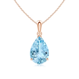 Classic Rose Gold Aquamarine Necklaces and Pendants