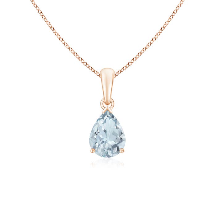 A - Aquamarine / 0.85 CT / 14 KT Rose Gold