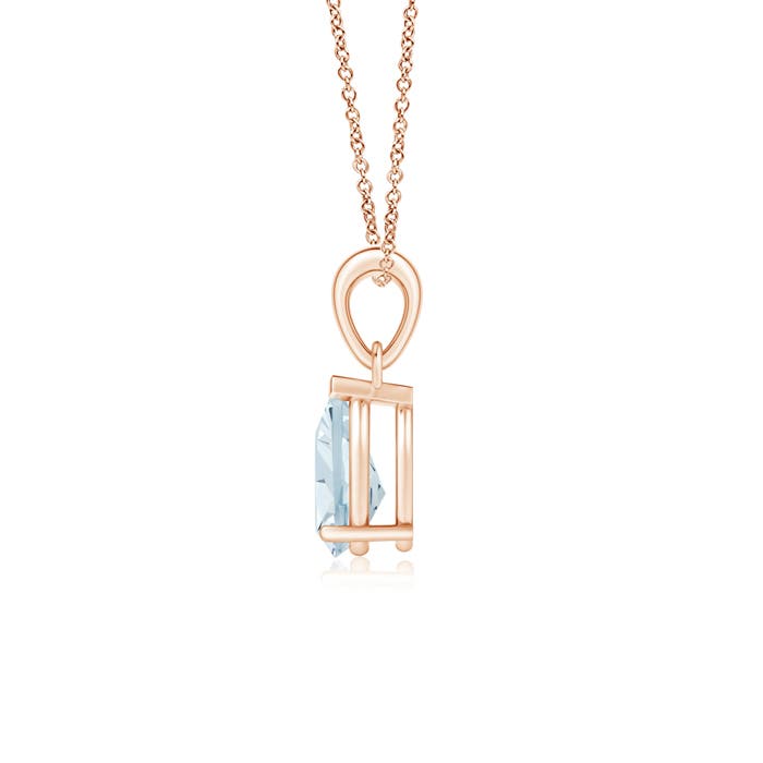 A - Aquamarine / 0.85 CT / 14 KT Rose Gold