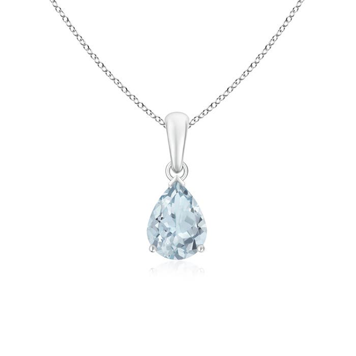 A - Aquamarine / 0.85 CT / 14 KT White Gold