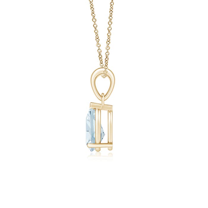 A - Aquamarine / 0.85 CT / 14 KT Yellow Gold