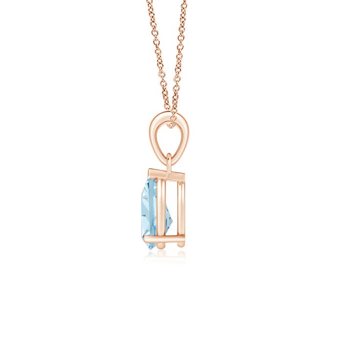 AA - Aquamarine / 0.85 CT / 14 KT Rose Gold