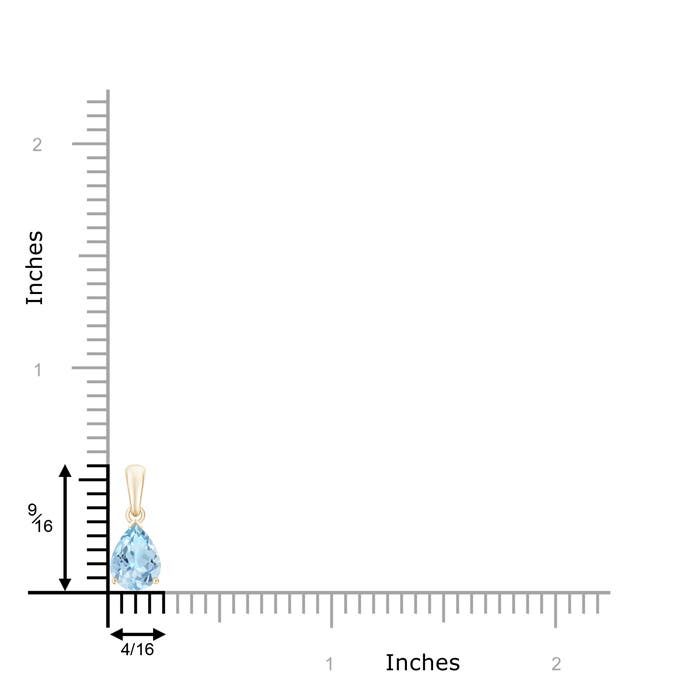 AAA - Aquamarine / 0.85 CT / 14 KT Yellow Gold