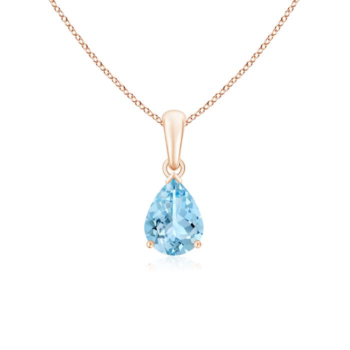 AAAA - Aquamarine / 0.85 CT / 14 KT Rose Gold