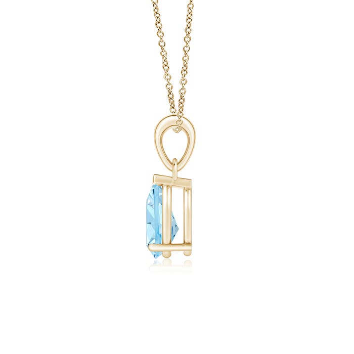 AAAA - Aquamarine / 0.85 CT / 14 KT Yellow Gold