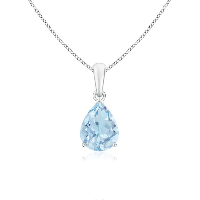 AA - Aquamarine / 1.25 CT / 14 KT White Gold