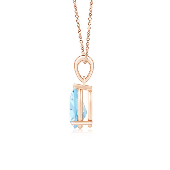 AAA - Aquamarine / 1.25 CT / 14 KT Rose Gold