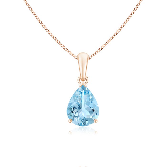 AAAA - Aquamarine / 1.25 CT / 14 KT Rose Gold