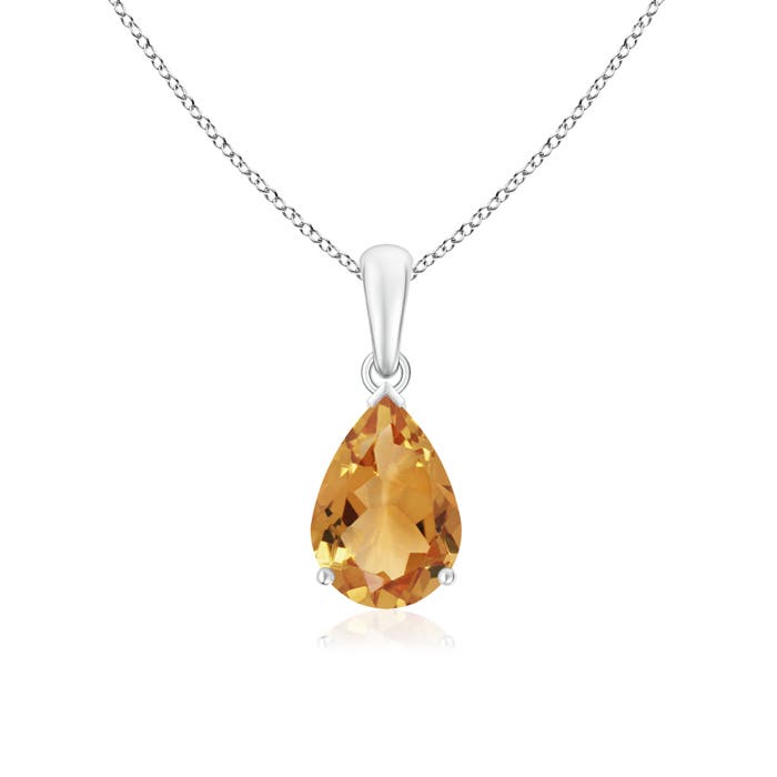 A - Citrine / 1.9 CT / 14 KT White Gold