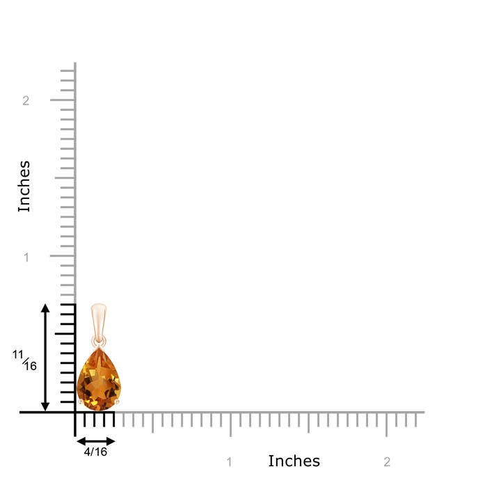 AAA - Citrine / 1.9 CT / 14 KT Rose Gold