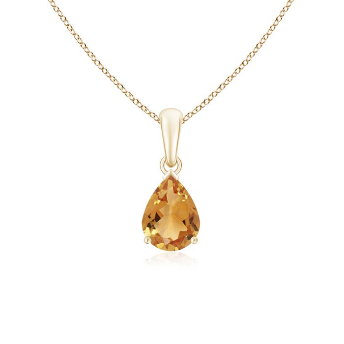 A - Citrine / 1 CT / 14 KT Yellow Gold