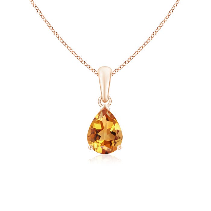 AA - Citrine / 1 CT / 14 KT Rose Gold