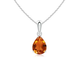 Classic White Gold Citrine Necklaces & Pendants