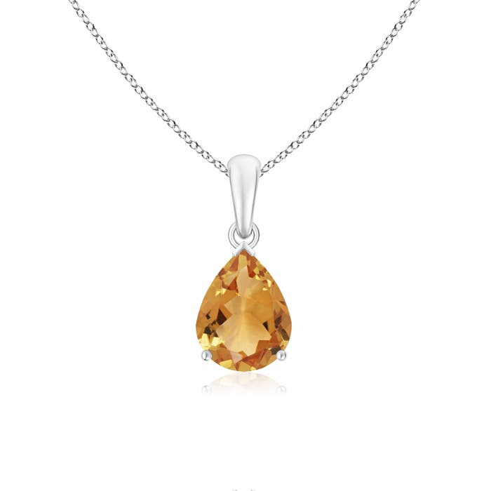 A - Citrine / 1.5 CT / 14 KT White Gold