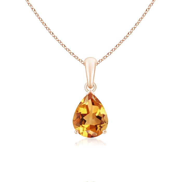 AA - Citrine / 1.5 CT / 14 KT Rose Gold