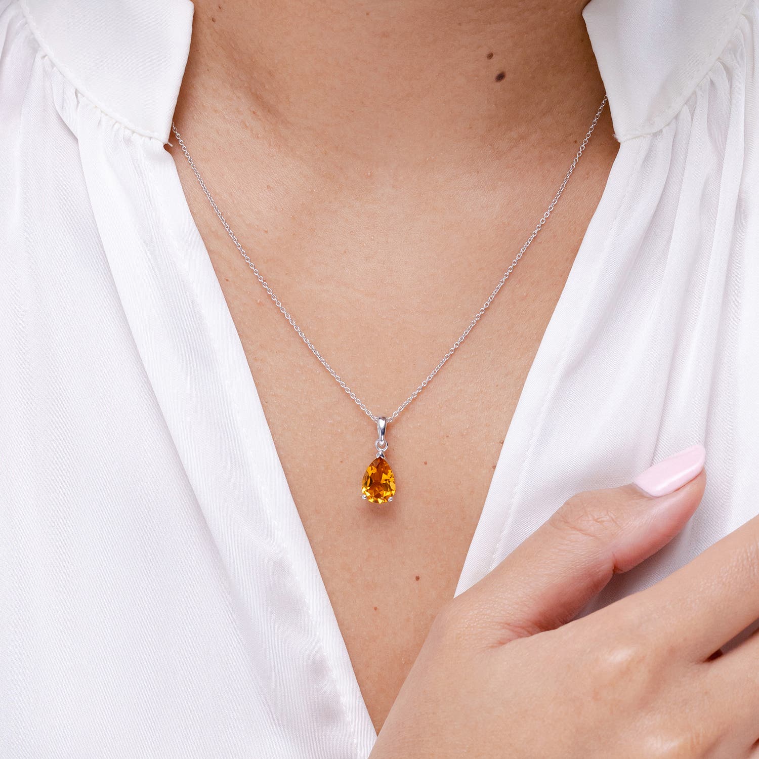 A - Citrine / 1 CT / 14 KT Yellow Gold