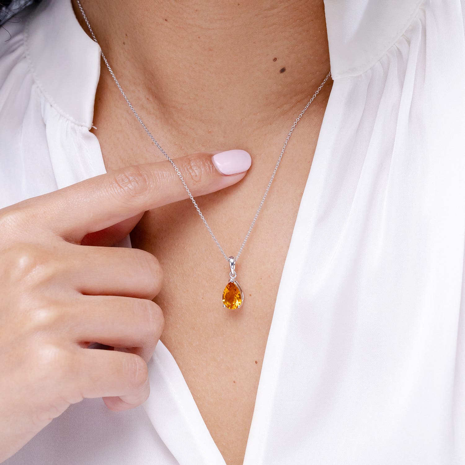 A - Citrine / 1 CT / 14 KT Yellow Gold