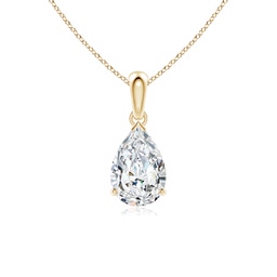 Solitaire Yellow Gold Diamond Necklaces & Pendants
