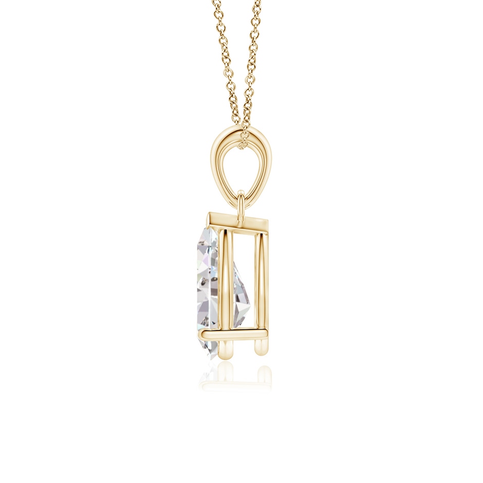 10x6.5mm IJI1I2 Prong-Set Pear Diamond Solitaire Pendant in Yellow Gold side 199