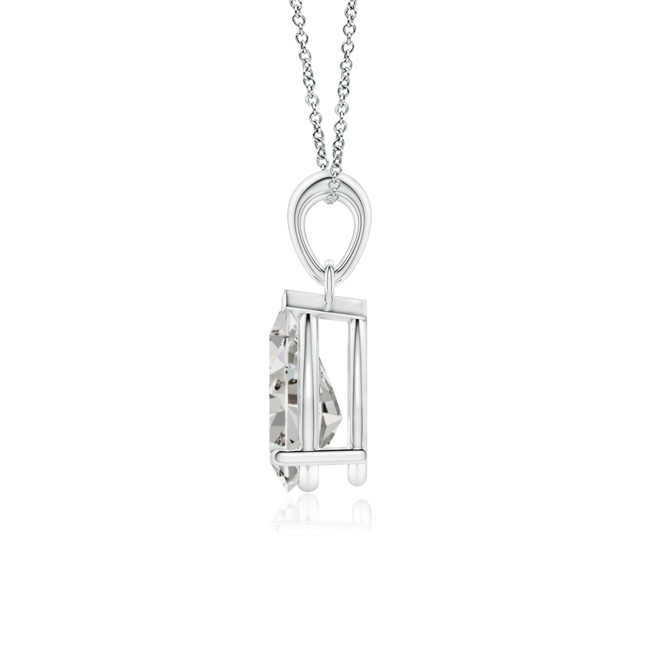 10x6.5mm KI3 Prong-Set Pear Diamond Solitaire Pendant in P950 Platinum side 199