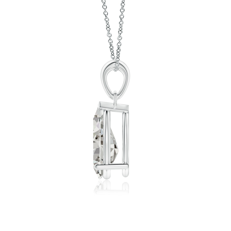 11x7mm KI3 Prong-Set Pear Diamond Solitaire Pendant in White Gold side 199