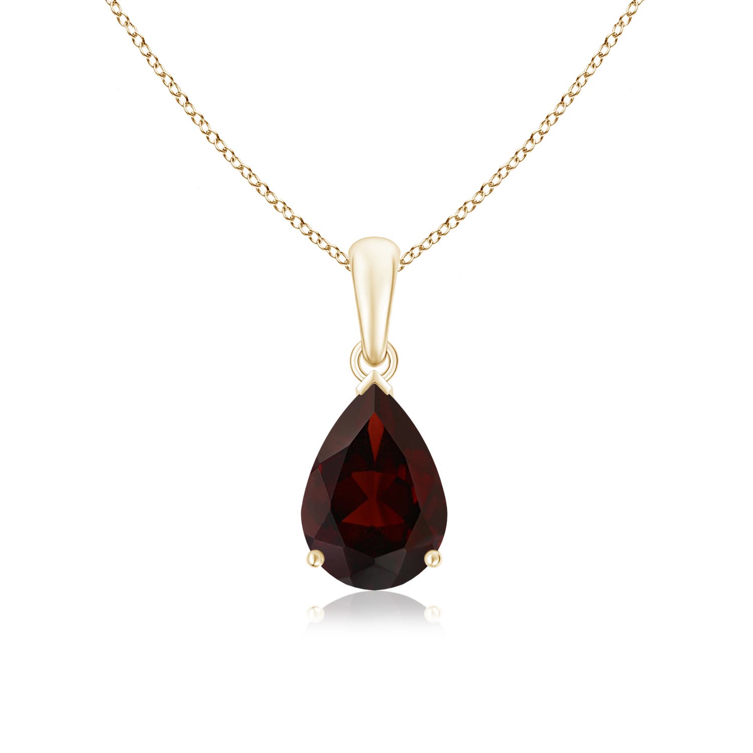 A - Garnet / 2.1 CT / 14 KT Yellow Gold