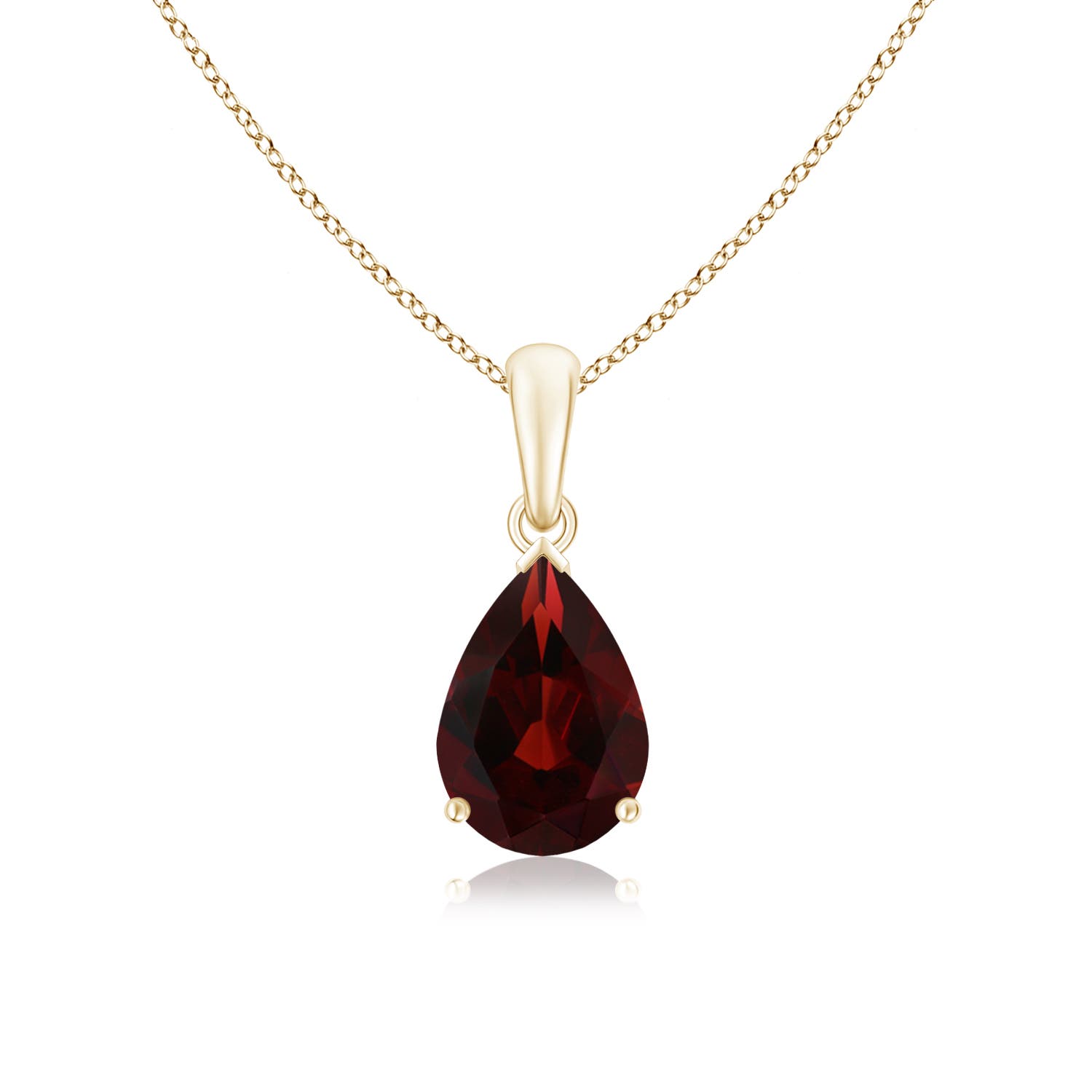 AA - Garnet / 2.1 CT / 14 KT Yellow Gold