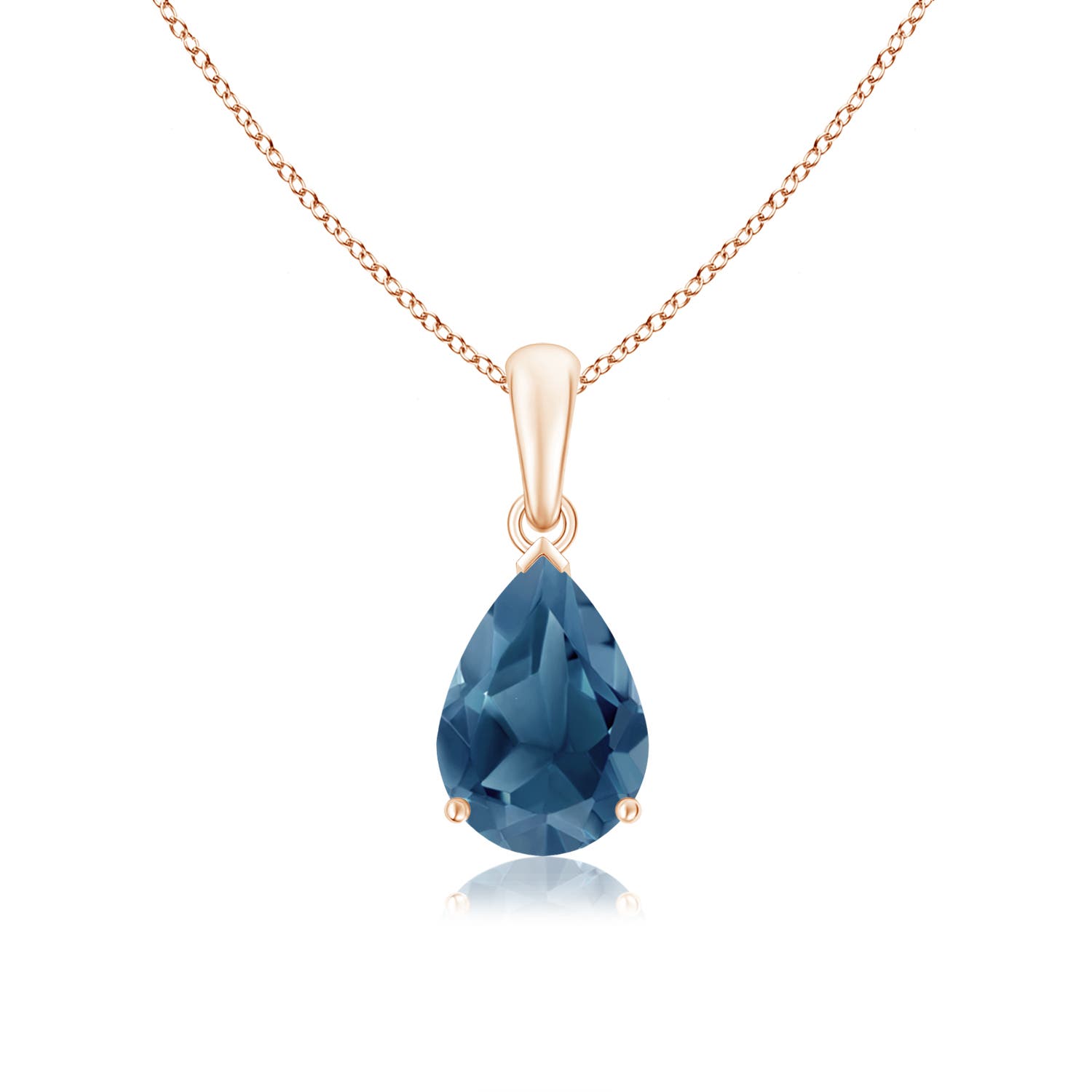 A - London Blue Topaz / 2.3 CT / 14 KT Rose Gold