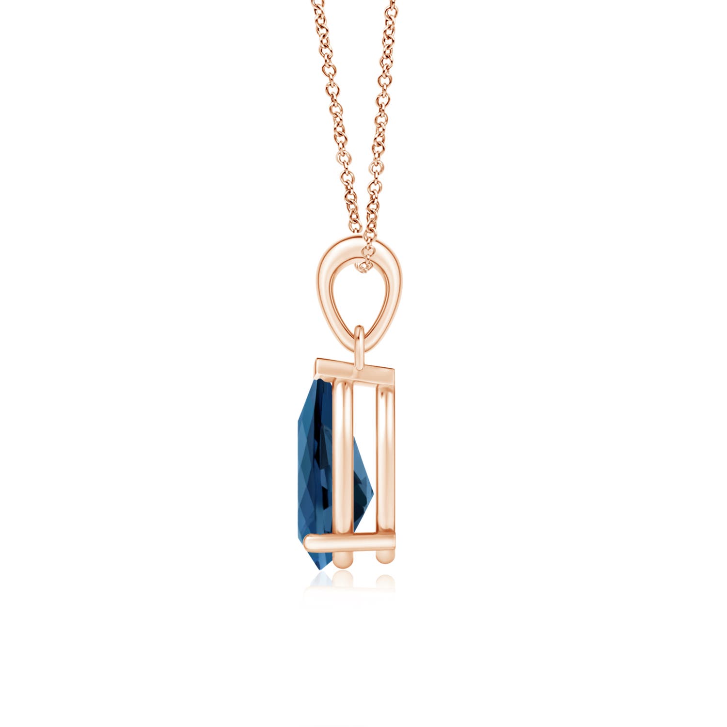 AA - London Blue Topaz / 2.3 CT / 14 KT Rose Gold