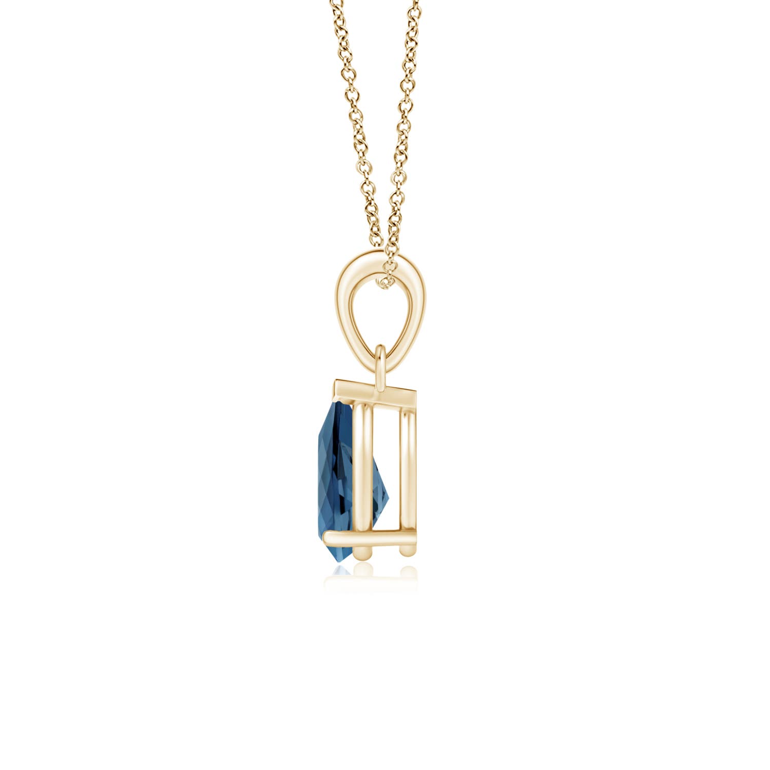 A - London Blue Topaz / 1.25 CT / 14 KT Yellow Gold