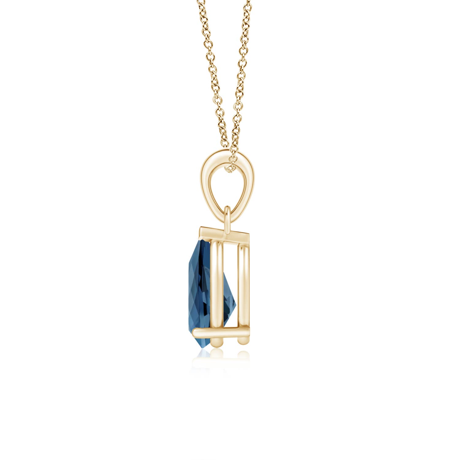 A - London Blue Topaz / 1.9 CT / 14 KT Yellow Gold