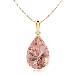 Classic Yellow Gold Morganite Necklaces & Pendants