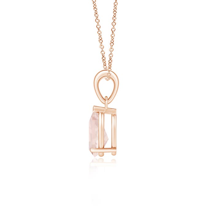 A - Morganite / 0.95 CT / 14 KT Rose Gold