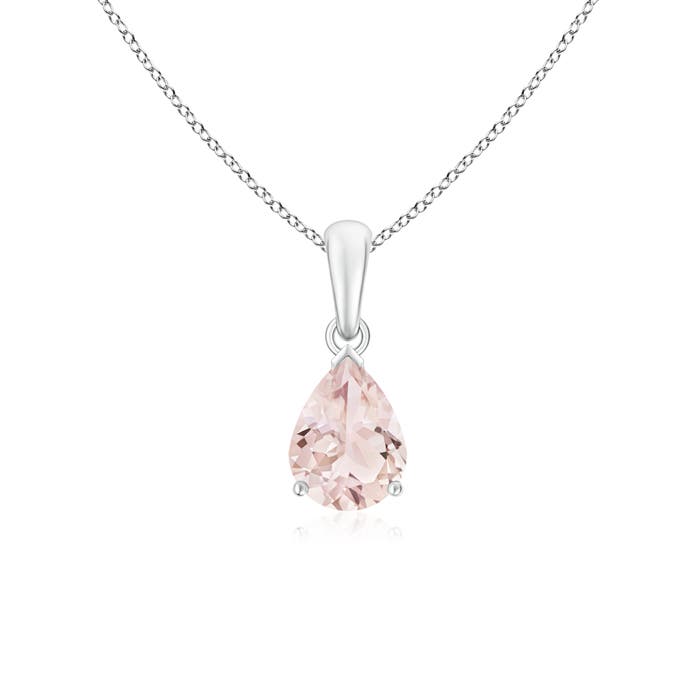 A - Morganite / 0.95 CT / 14 KT White Gold