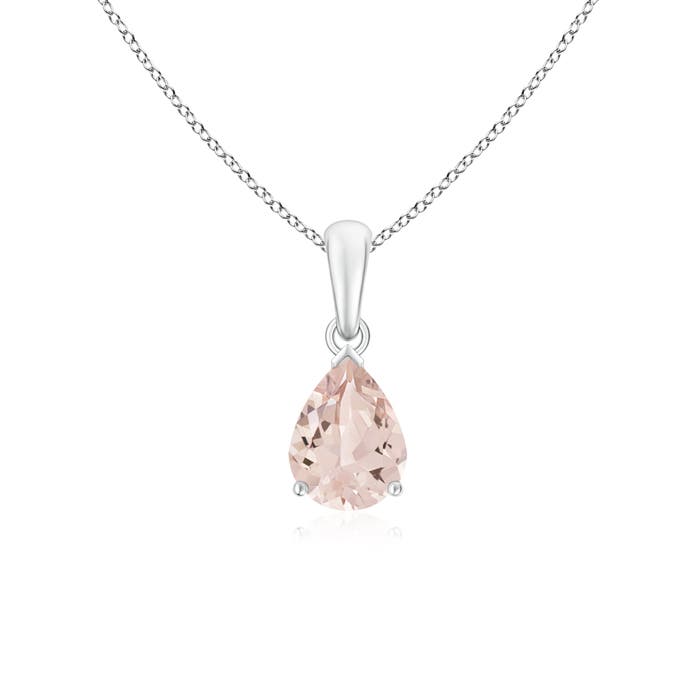 AA - Morganite / 0.95 CT / 14 KT White Gold