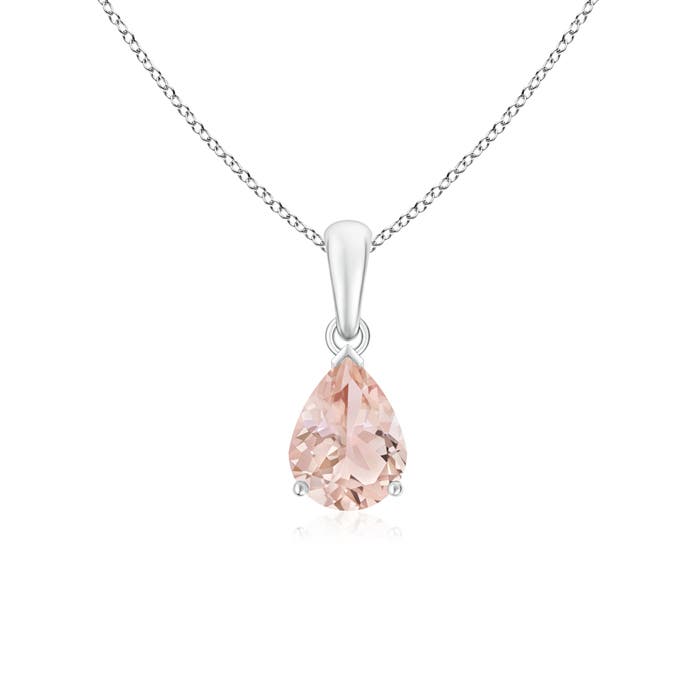 AAA - Morganite / 0.95 CT / 14 KT White Gold