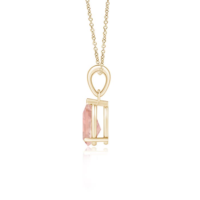 AAAA - Morganite / 0.95 CT / 14 KT Yellow Gold