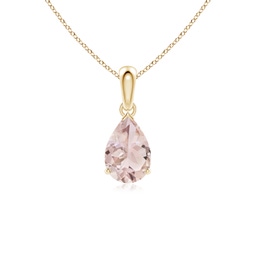 Solitaire Yellow Gold Morganite Jewelry