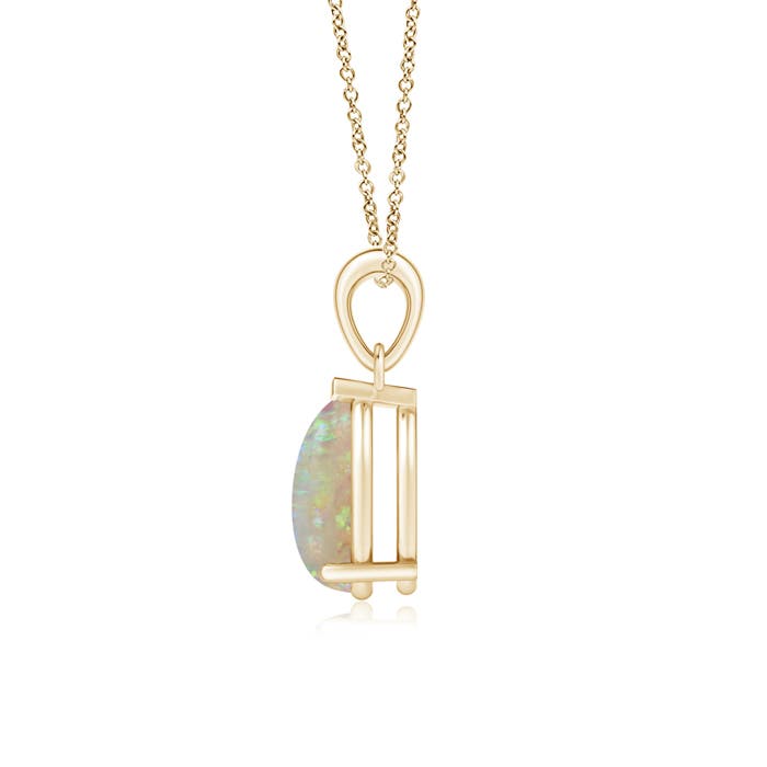 Pear-Shaped Opal Solitaire Pendant