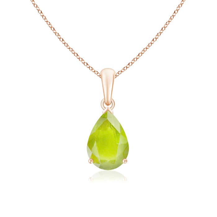 A - Peridot / 1.9 CT / 14 KT Rose Gold